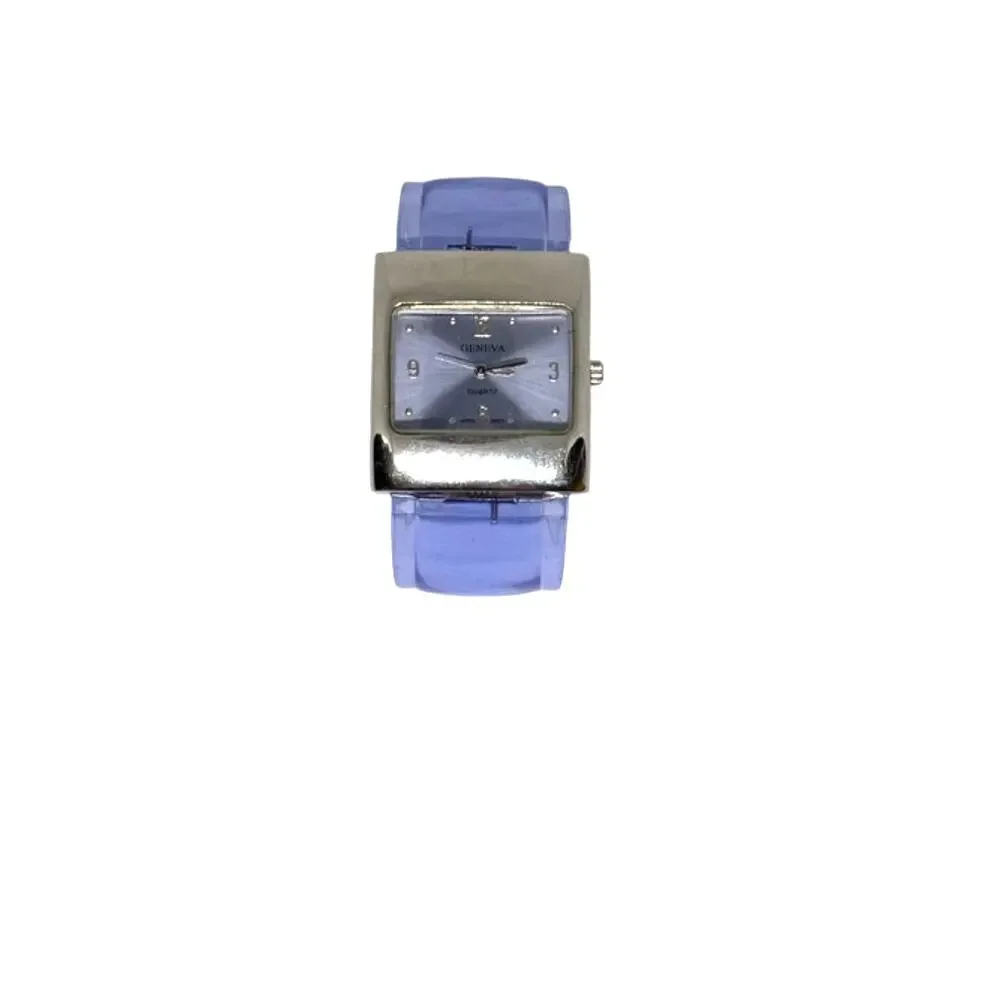 Geneva Translucent Blue Statement Watch + Bracelet Bundle ✨💙